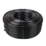 لفة أنابيب بلاستيك HDPE ضغط 4 بار PE 80، قطر خارجي 90 مم، سماكة 3.5 مم، أسود