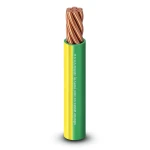 2.5mm Single Electrical Wire 450/750volts, Stranded Copper PVC Insulated, Yellow/Green | Al Fanar