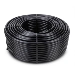 لفة أنابيب بلاستيك HDPE ضغط اسمي 4 بار PE 80، قطر 125 مم SDR 26، لون أسود