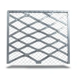 Galvanised Steel Expanded Metal Mesh Bahri 1.5 mm Thickness 2.44 m Width 1 m Length