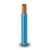 كابل نحاس THHN/THWN معزول PVC 105 درجة مئوية مقاس 2.08 مم² 600 فولت طول 500 قدم أزرق | شركة الفنار - Image 1