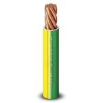 10mm Single Wire 450/750V Stranded Copper PVC Insulation Yellow/Green | Al Fanar