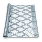 Galvanised Steel Expanded Metal Mesh Bahri Thickness 1.8 mm Width 2.44 m Length 1 m