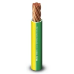 كابل كهرباء مفرد Alfanar 1.5 ملم² موصل نحاس مجدول عزل PVC لون أصفر/أخضر 450/750 فولت