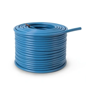 كابل نحاس THHN/THWN معزول PVC 105 درجة مئوية مقاس 2.08 مم² 600 فولت طول 500 قدم أزرق | شركة الفنار