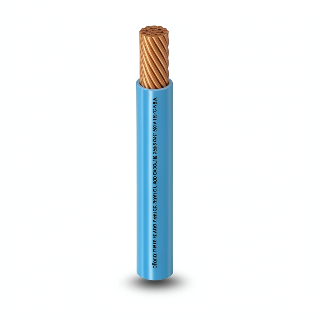 THHN/THWN Copper Cable PVC 105°C Insulation 5.26 mm² 600 Volt 500 Feet Blue | Al Fanar