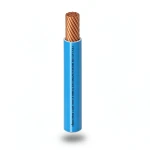 كابل نحاس THHN/THWN عزل PVC 105°C مقاس 3.31 مم² قطر 3.1 مم 600 فولت طول 300 قدم أزرق PVC 105 | شركة الفنار