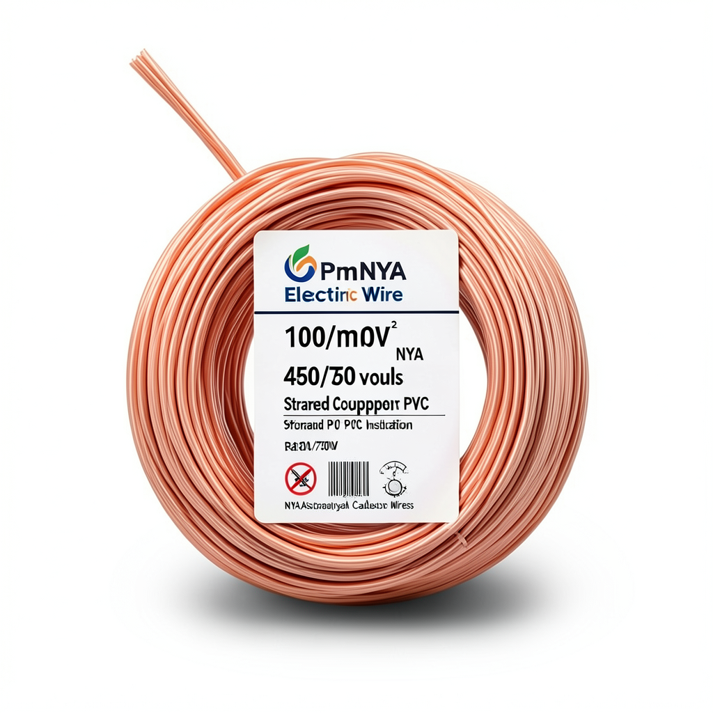 10mm NYA Electric Wire 450/750 volts, Stranded Copper PVC 90°C Insulation, Orange | Asharqiyah Cables Company for Industry