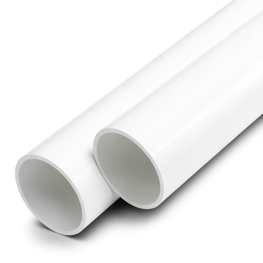 مواسير UPVC لانظمة الصرف الصحي الوطني جدول 40 مقاس 6 إنش سمك 7.11 مم لون أبيض