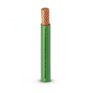 كابل نحاس THHN/THWN معزول PVC 105°C مقاس 8.37 مم² 600 فولت طول 300 قدم أخضر | شركة الفنار