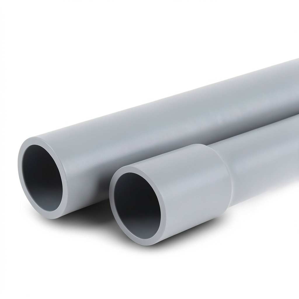 UPVC Pipes Sewage/Drainage System Size 180 mm Thickness 3.6 mm Gray