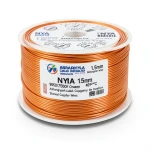 سلك 1.5 مم NYA نحاس مجدول 450/750 فولت عزل PVC 90°C برتقالي | شركة كابلات الشرقية للصناعة