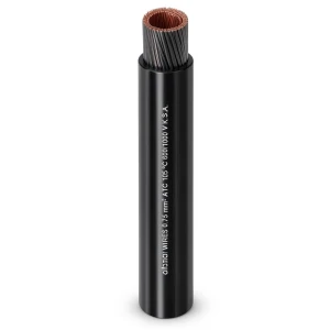 لفة سلك نحاس شعر 2.5mm² 600/1000 فولت مغطى بالقصدير، عزل PVC لون أسود | شركة الفنار