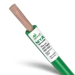 10sq mm NYA Wire 450/750V, Stranded Copper PVC 90°C Insulation, Green | Asharqiyah Cables Company for Industry