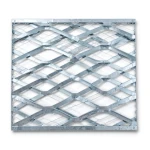 Galvanised Steel Expanded Metal Mesh Bahri 2 mm Thickness 2.44 m Width 1 m Length