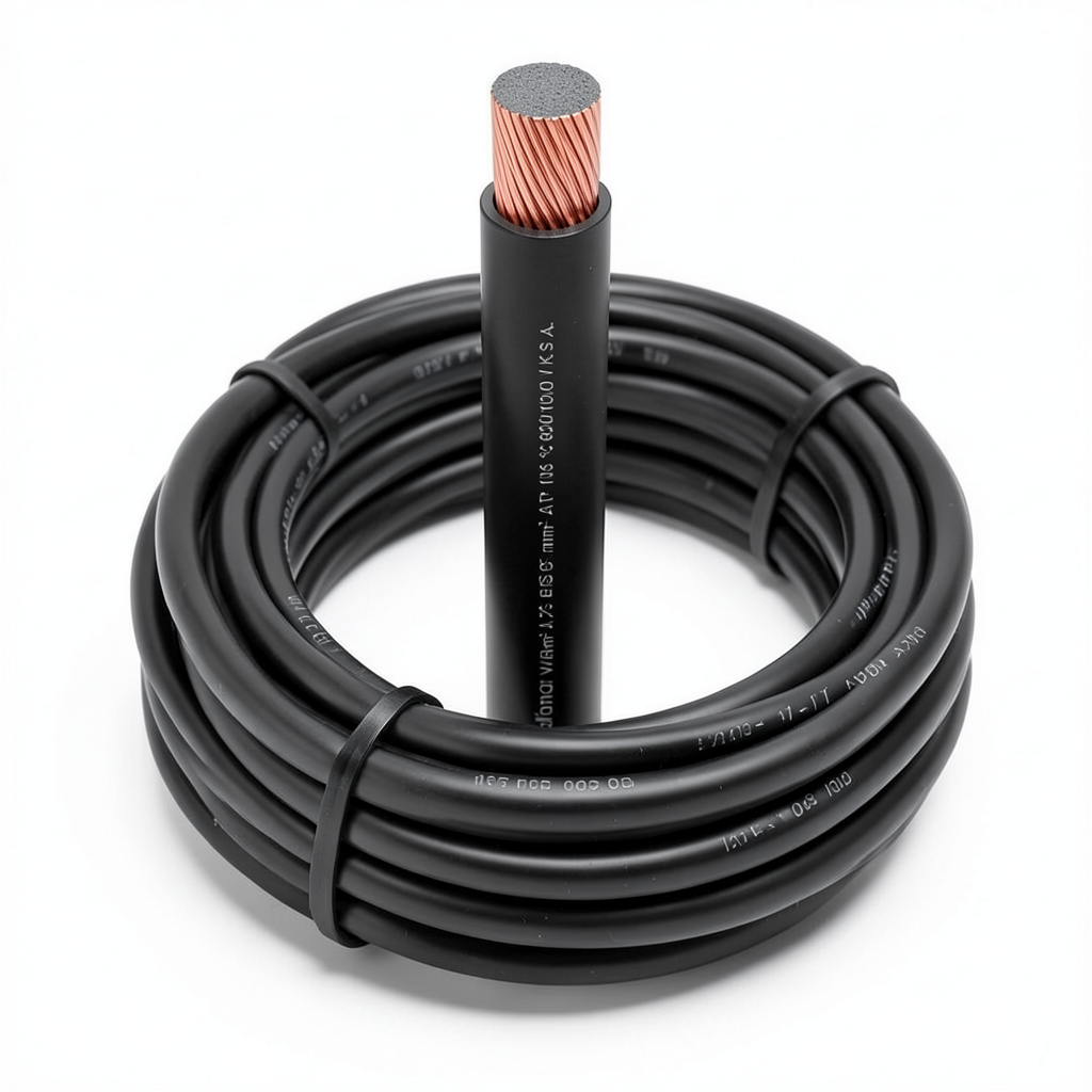 لفة سلك نحاس شعر 16mm² 600/1000 فولت مغطى بالقصدير عزل PVC لون أسود | شركة الفنار