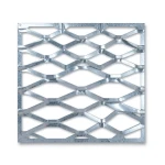 Galvanised Steel Expanded Metal Mesh Bahri Thickness 2.3 mm Width 2.44 m Length 1 m