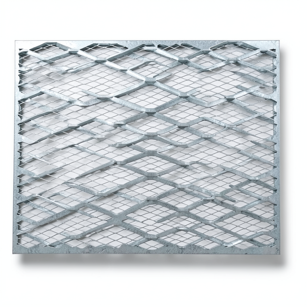 Galvanised Steel Expanded Metal Mesh Bahri Thickness 2.7 mm Width 2.44 m Length 1 m