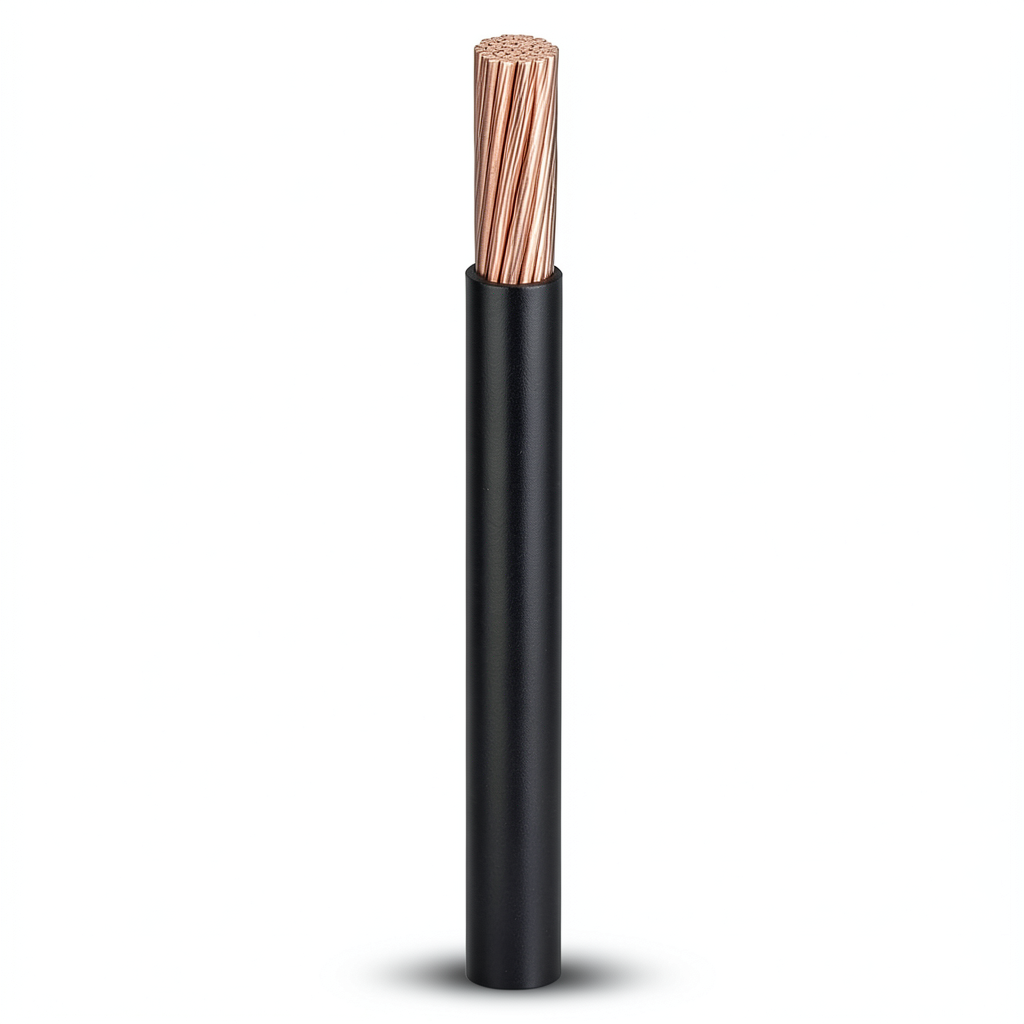 سلك نحاس شعر 1.5mm 450/750 فولت عزل PVC لون اسود