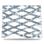 Galvanised Steel Expanded Metal Mesh Bahri 1.2 mm Thickness 2 m Length 2.44 m Width
