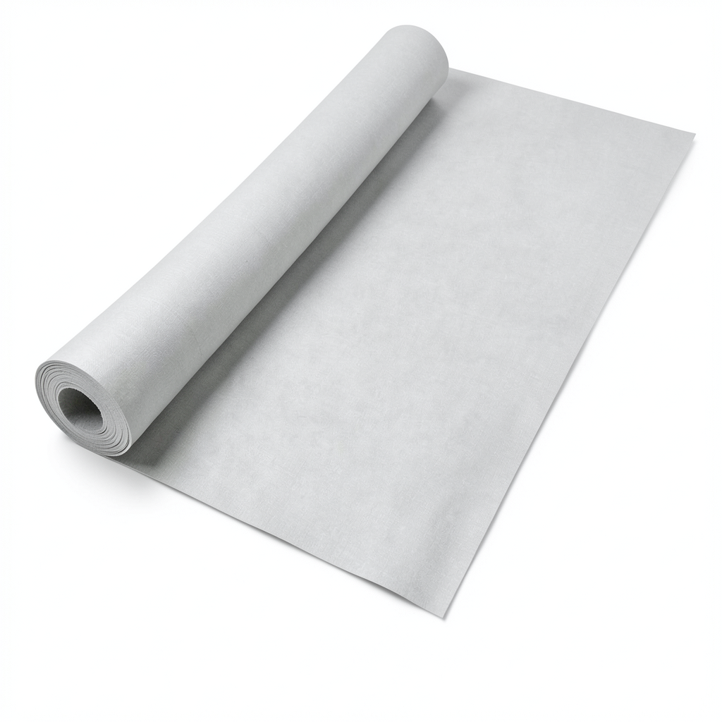 Italian Plain Wall Covering 10m x 1.06m Pale Gray, Model 5938