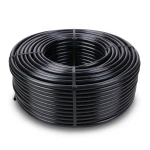 HDPE Plastic Coil Pipe PN 10 Bar PE 80 OD 63 mm Thickness 5.8 mm Black