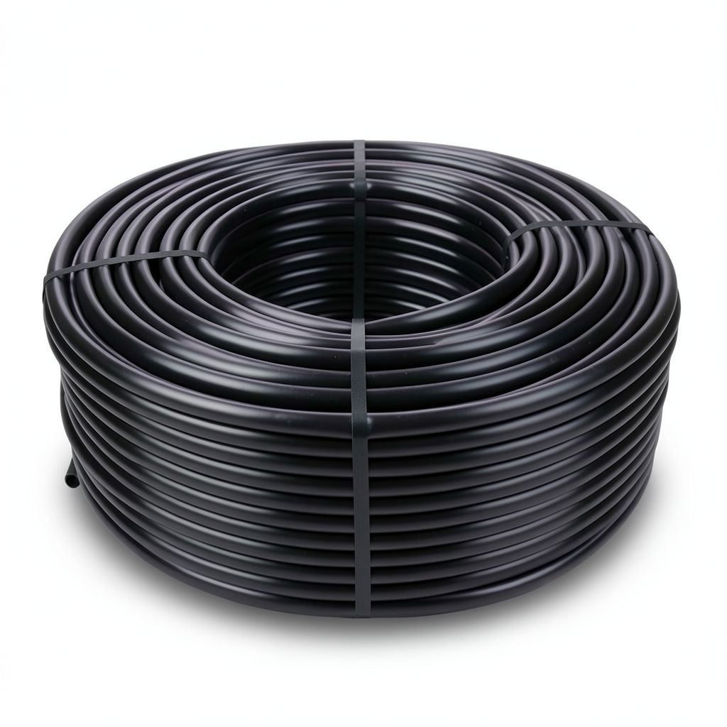 HDPE Plastic Coil Pipe PN 10 Bar PE 80 OD 63 mm Thickness 5.8 mm Black