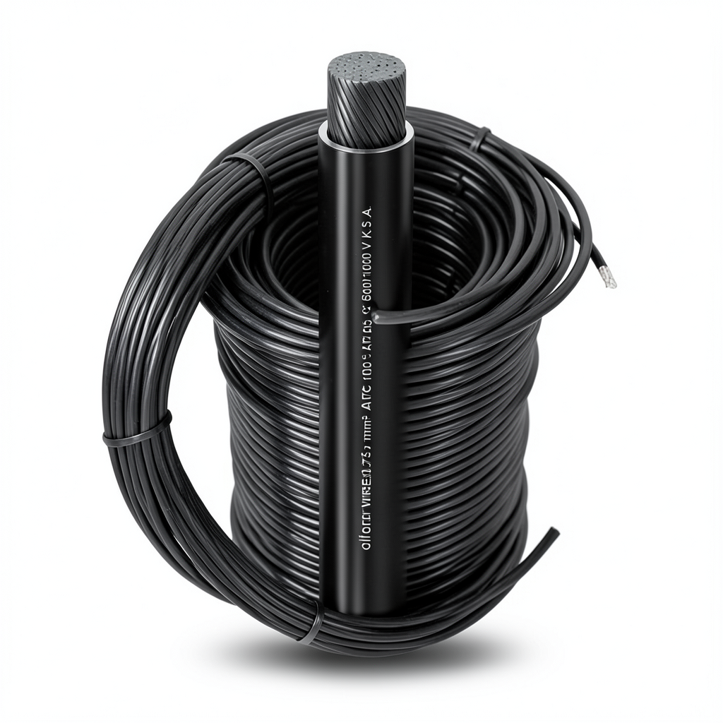 Flexible Tinned Copper Electrical Wire 120mm² 600/1000V PVC Insulated Black | Al Fanar