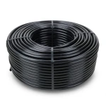 لفة أنابيب بلاستيك HDPE ضغط اسمي 4 بار PE 80 قطر خارجي 63 مم سمك 2.5 مم لون أسود