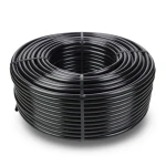 لفة أنابيب HDPE ضغط 4 بار PE 80، قطر خارجي 75 مم، سماكة 2.9 مم، لون أسود