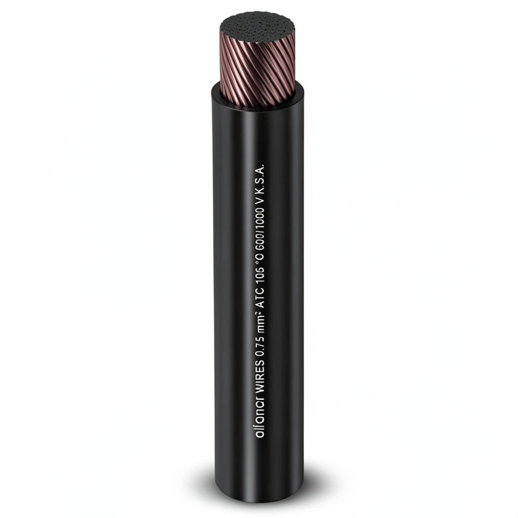 Flexible Single Copper Wire 150mm² 600/1000V PVC Insulated Black | Al Fanar