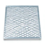 Galvanised Steel Expanded Metal Mesh Bahri Thickness 1.8 mm Width 2.44 m Length 2 m