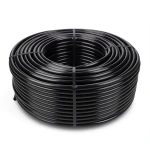 لفة أنابيب بلاستيك HDPE ضغط اسمي 4 بار PE 80، قطر 125 مم SDR 26، لون أسود