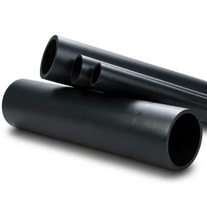 أنابيب بلاستيك HDPE ضغط اسمي 3.2 بار PE 80 قطر خارجي 180 مم سمك 5.5 مم لون أسود
