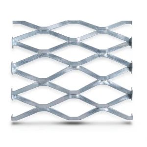 Galvanised Steel Expanded Metal Mesh Bahri Thickness 2.7 mm Width 2.44 m Length 1 m
