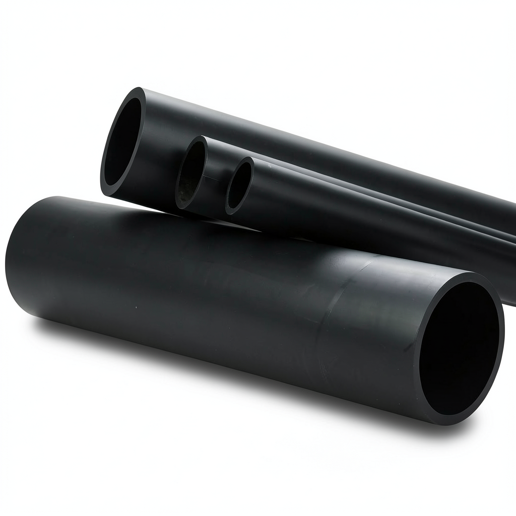 أنابيب HDPE ضغط اسمي 3.2 بار PE 80 قطر 400 مم SDR 33 لون أسود