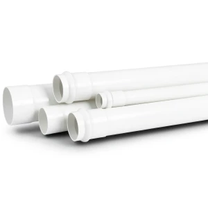 مواسير UPVC لأنظمة الصرف الصحي ضغط 12.5 بار قطر 32 ملم سمك 1.9 ملم لون أبيض