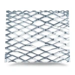 Galvanised Steel Expanded Metal Mesh Bahri Thickness 1.4 mm Width 2.44 m Length 2 m