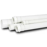 مواسير UPVC لأنظمة الصرف الصحي ضغط PN 12.5 بار قطر خارجي 75 مم سمك 4.5 مم لون أبيض