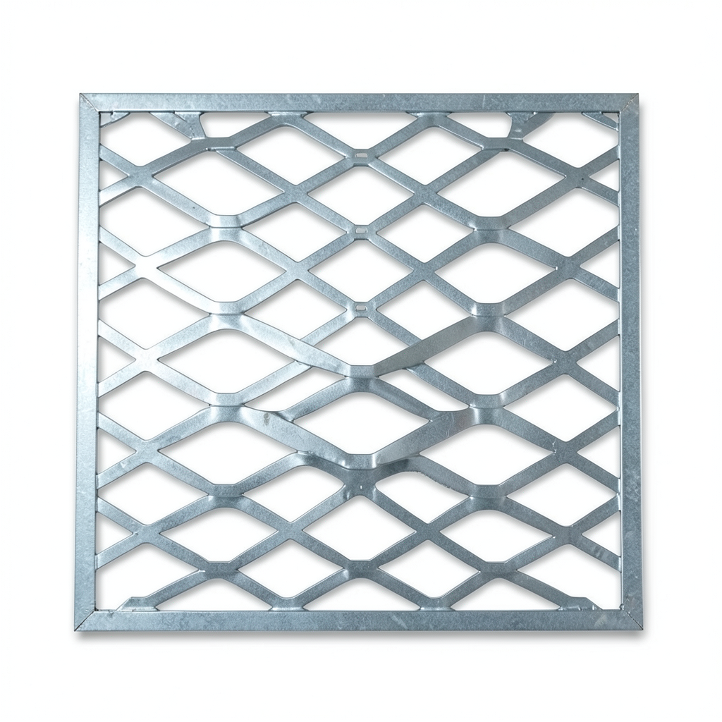 Galvanised Steel Expanded Metal Mesh Bahri 1.5 mm Thickness 2.44 m Width 2 m Length