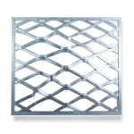 Galvanised Steel Expanded Metal Mesh Bahri Thickness 1.5 mm Width 2.44 m Length 3 m