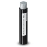 لفة سلك نحاس شعر 2.5mm² 600/1000 فولت مغطى بالقصدير، عزل PVC لون أسود | شركة الفنار