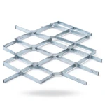 Galvanised Steel Expanded Metal Mesh Bahri Thickness 1.7 mm Width 2.44 m Length 3 m