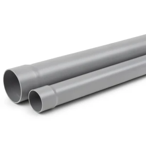 UPVC Pipe for Sewerage Systems PN 12.5 Bar Outside Diameter 50 mm Thickness 3.0 mm Grey Color