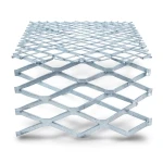 Galvanised Steel Expanded Metal Mesh Bahri 2.3 mm Thickness 2.44 m Width 2 m Length