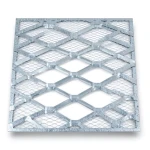 Galvanised Steel Expanded Metal Mesh Bahri Thickness 2.7 mm Width 2.44 m Length 3 m
