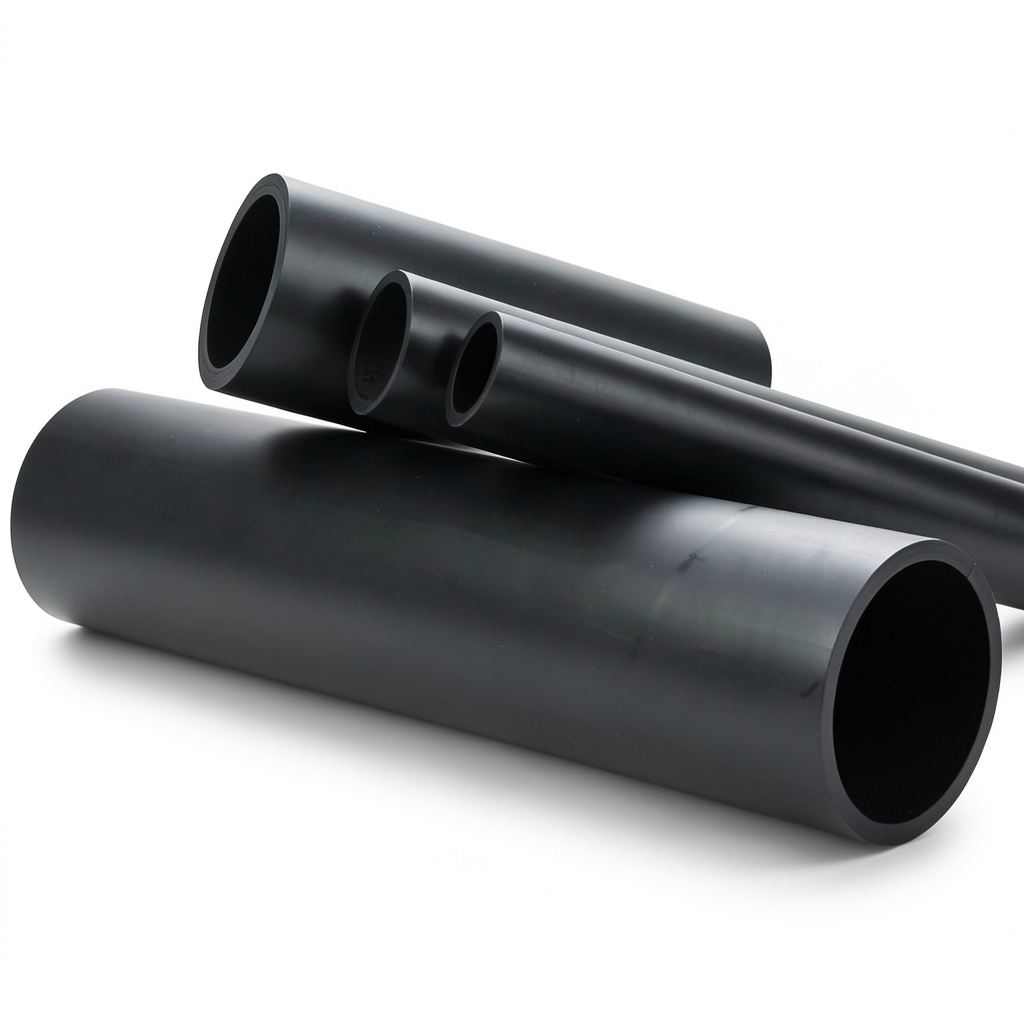 أنابيب HDPE ضغط اسمي 3.2 بار PE 80 قطر 400 مم SDR 33 لون أسود