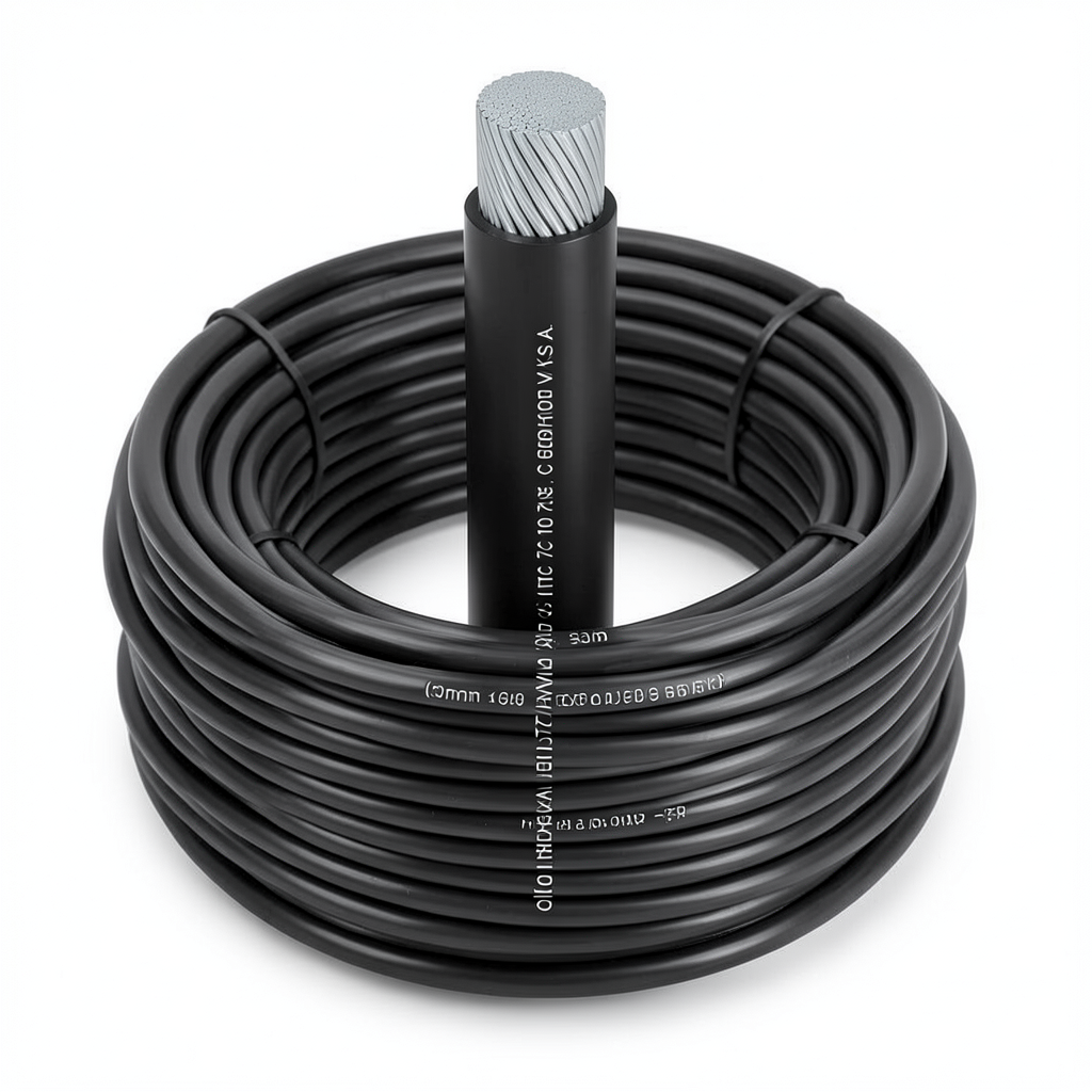 لفة سلك نحاس شعر 70mm² 600/1000 فولت مغطى بالقصدير عزل PVC لون أسود | شركة الفنار