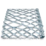 Galvanised Steel Expanded Metal Mesh Bahri Thickness 1.7 mm Width 2.44 m Length 3 m