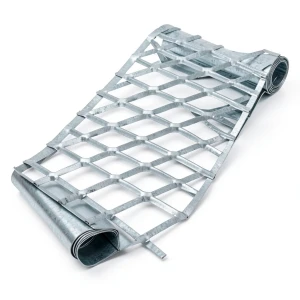 Galvanised Steel Expanded Metal Mesh Bahri 1.8 mm Thickness 2.44 m Width 3 m Length